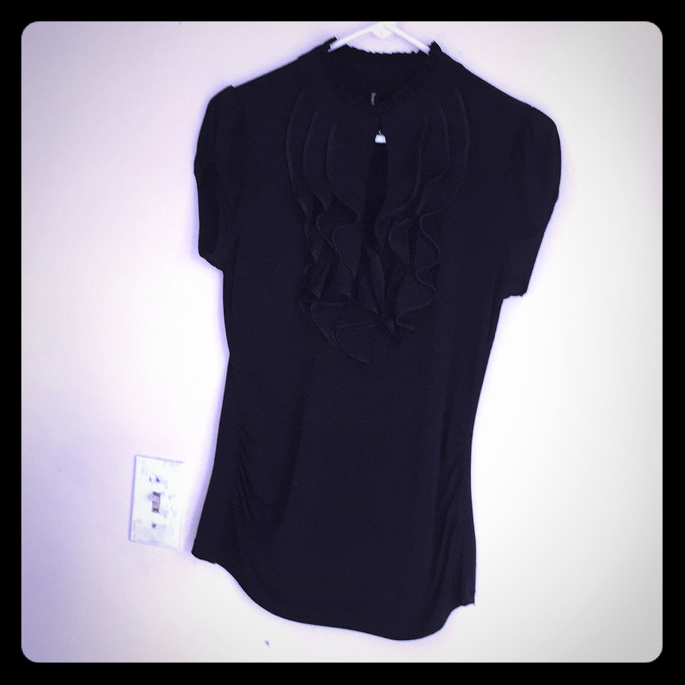 Women’s size medium black short sleeves blouse